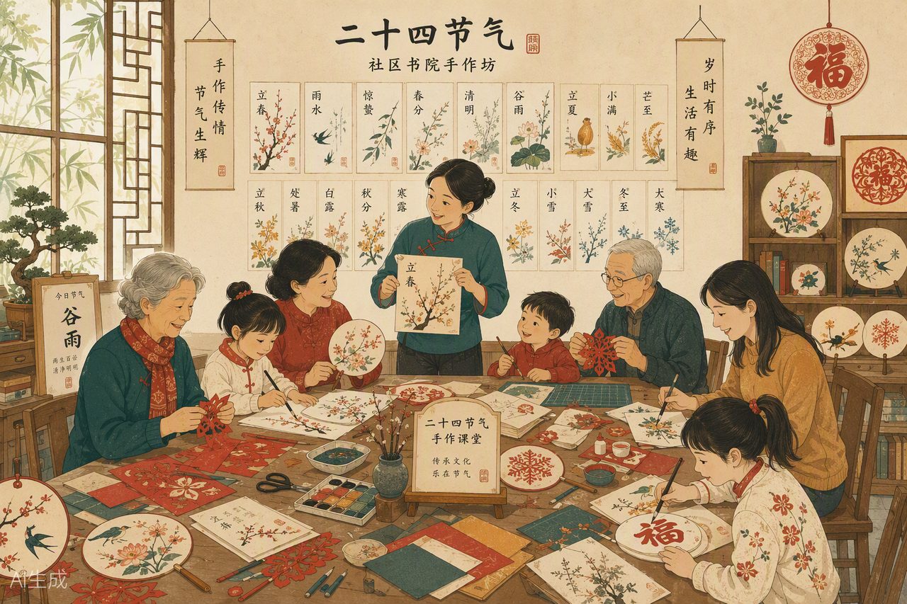 美刻创意生活学院课堂插画